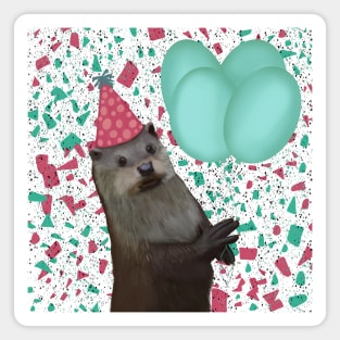 Cute Bday Otter Magnet